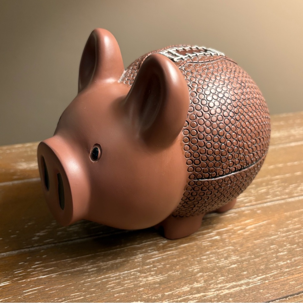 Piggy Bank Shaped Like a Football